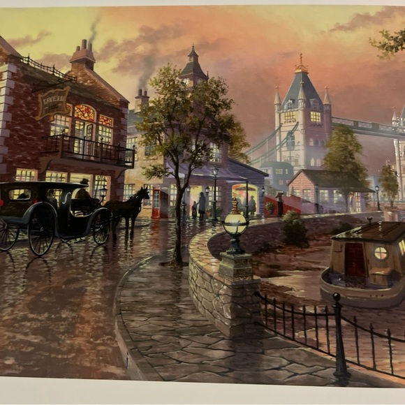 LONDON FOG Signed Limited Edition Seriolithograph by Kenneth Shotwell 1185/2250 - Picture 3 of 10